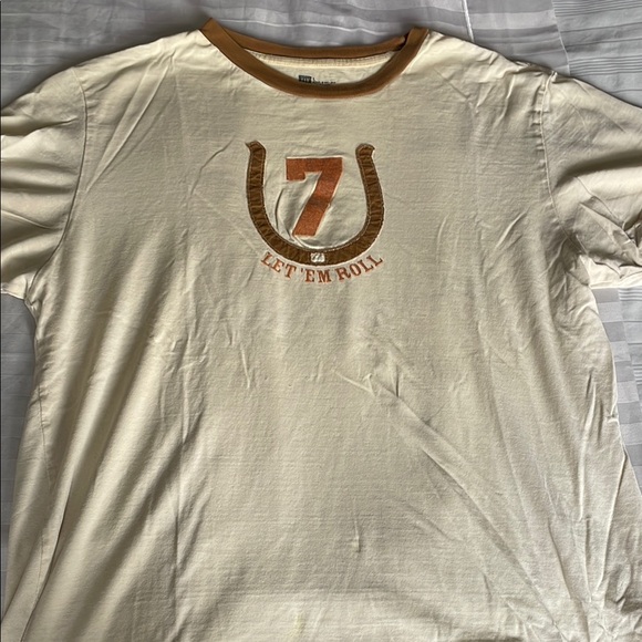 ✨5 for $20✨ Men's Gap Beige Graphic T-Shirt - Picture 1 of 5
